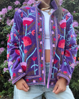 Cotton Velvet Jacket - Purple