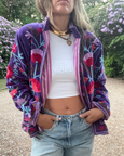 Cotton Velvet Jacket - Purple