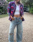 Cotton Velvet Jacket - Purple
