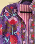 Cotton Velvet Jacket - Purple