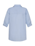 Alaró Shirt Dress in ice blue | Melani Gibson Resort