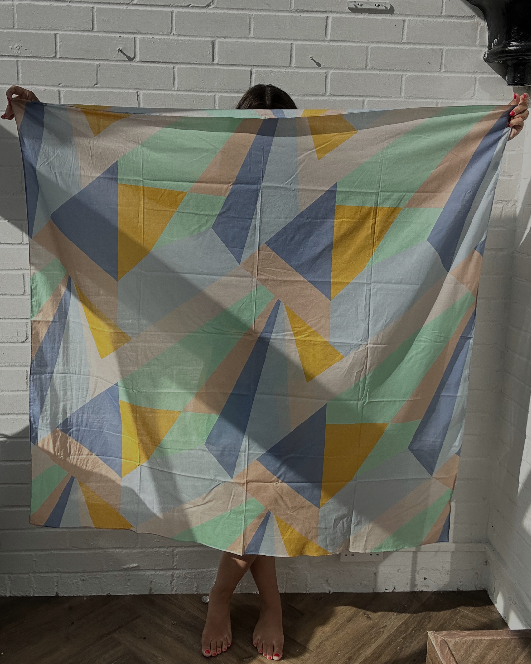 Vanuatu Sarong in Pastel Geometric | Melani Gibson Resort