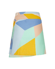 Changu Mini Wrap Skirt in Pastel Geometric | Melani Gibson Resort