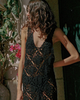 Soleil Soleil | Payton Crochet dress in black