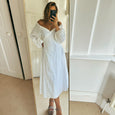 Tulum Wrap Dress in white | Melani Gibson Resort