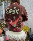 Cotton Velvet Jacket - Brown