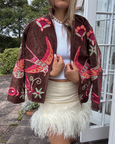 Cotton Velvet Jacket - Brown