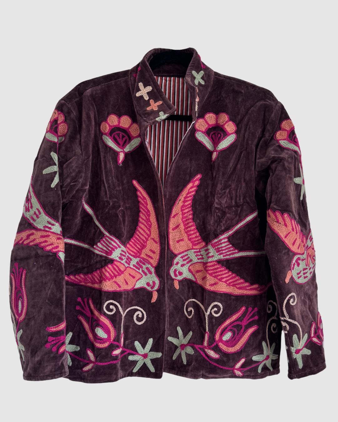 Cotton Velvet Jacket - Brown