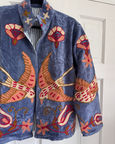 Cotton Velvet Jacket - Light blue