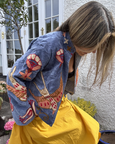 Cotton Velvet Jacket - Light blue
