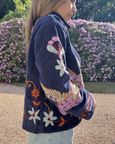 Cotton Velvet Jacket - Midnight Blue