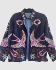 Cotton Velvet Jacket - Midnight Blue