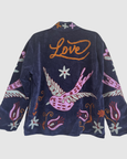 Cotton Velvet Jacket - Midnight Blue