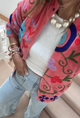 Cotton Velvet Jacket - Pink