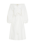 Tulum Wrap Dress in white | Melani Gibson Resort